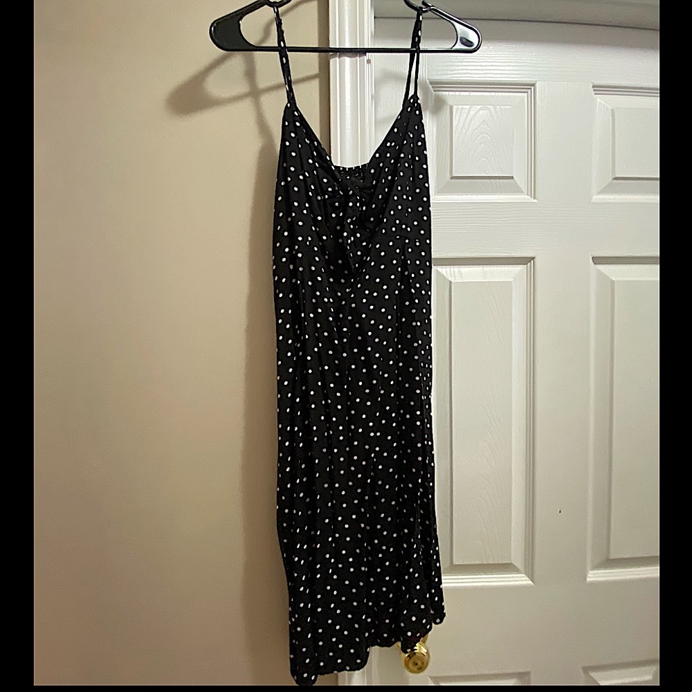 🔥SEXY Polkadot Tie Front Slip Dress